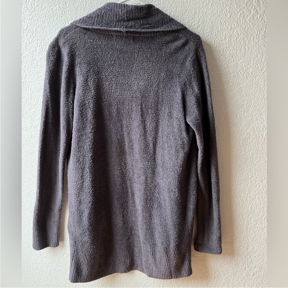 Barefoot Dreams Cozy Chic Lite gray circle cardigan - Picture 7 of 7